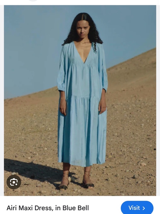 Anaak Dresses & Skirts - Airi Maxi Dress — Blue Bell V-Neck Tiered Maxi